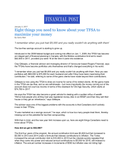 Eight things you need to know about your TFSA to maximize your