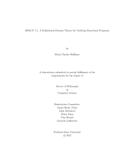 HOLCF `11: A Definitional Domain Theory for Verifying Functional