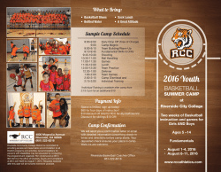 Basketball Camp Flyer - Riverside City College