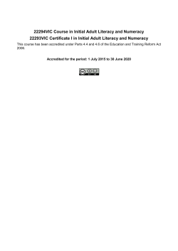 curr22293VICcialn - Department of Education and Training Victoria