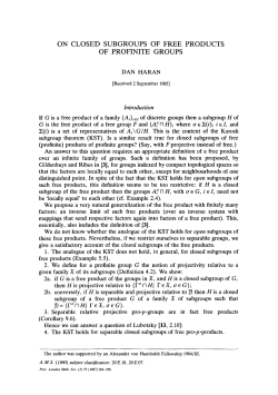 on closed subgroups of free products of profinite groups