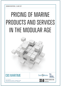 pricing of marine products and services in the modular age