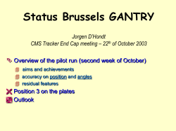 Outlook for Brussels GANTRY