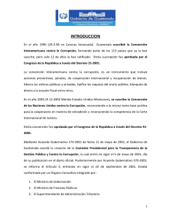 plan de trabajo entre la comisi&oacute;n presidencial de transparencia y los
