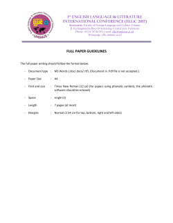 paper title in capital, font size 14, single space, bold, center, not