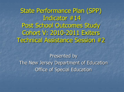 Special Education Post-School Outcomes Study 2004