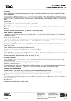 Important notes for completing the treatment notification plan