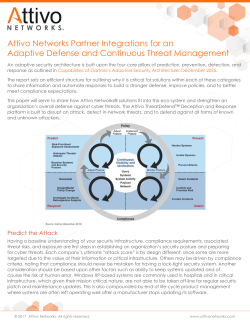 Attivo Networks&mdash;Partner Integrations