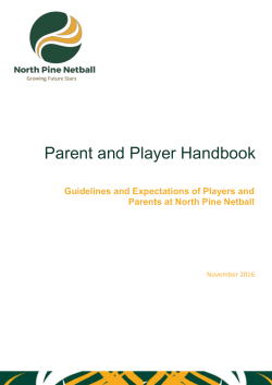 Parent and Player handbook