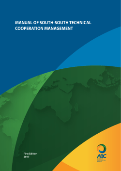 manual of south-south technical cooperation management