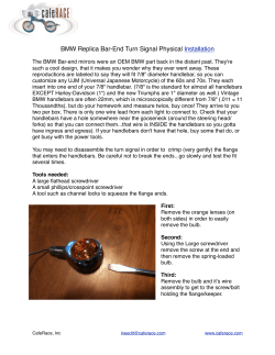 Bar-End Turn Signal Physical Assembly
