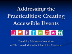 Creating accessible events