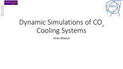 Dynamic Simulations of CO* Cooling Systems