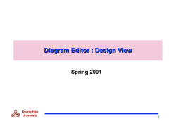 3 Kyung Hee University Diagram Editor: Design View (cont`d)