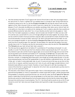 מראה מקומות לביצה דף ז - Daf-A-Week