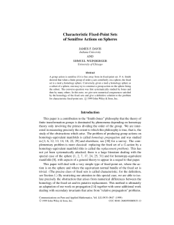 Characteristic fixed-point sets of semifree actions
