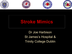 Stroke Mimics and Source