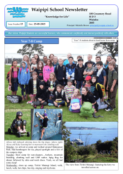 Newsletter 15: Monday 25th May