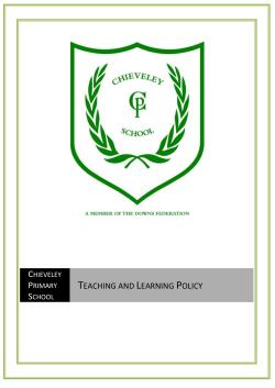 Teaching and Learning Policy