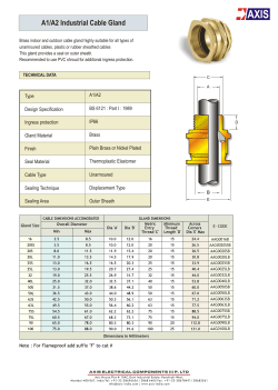 A1/A2 Industrial Cable Gland