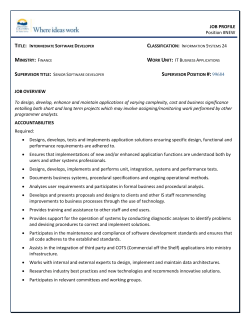 Supervisor title - BC Public Service