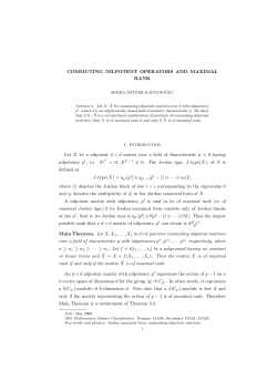 COMMUTING NILPOTENT OPERATORS AND MAXIMAL