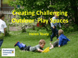 Tovey, H (2007) Playing Outdoors, Spaces and