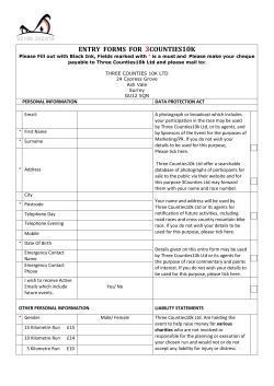 Devil Run entry forms