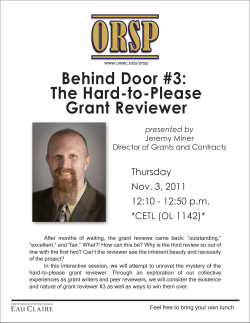 Faculty / Academic Staff Behind Door #3: The Hard-to