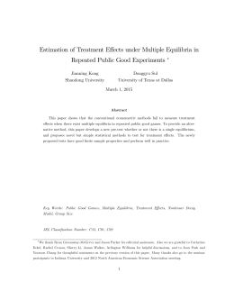 Estimation of Treatment Effects under Multiple Equilibria in