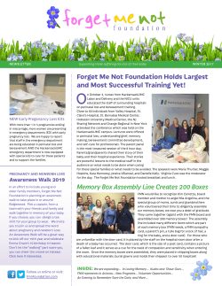 Forget Me Not Foundation Holds Largest and Most Successful