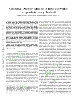 Collective Decision-Making in Ideal Networks: The Speed