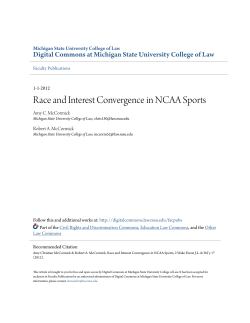 Race and Interest Convergence in NCAA Sports