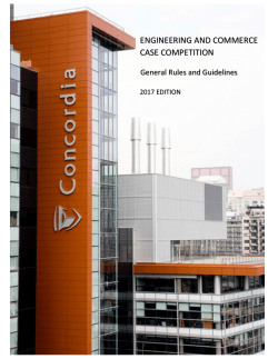 Rules and Guidelines - Engineering and Commerce Case