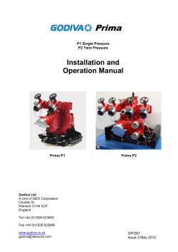 Installation and Operation Manual