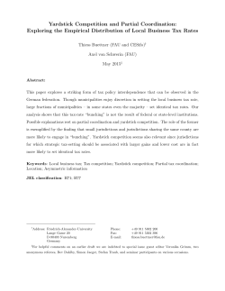 Exploring the Empirical Distribution of Local Business Tax Rates