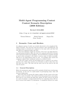 Multi-Agent Programming Contest Contest Scenario Description