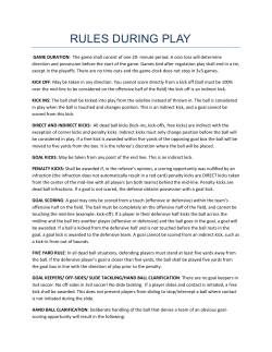 rules during play - Soccer City Palatine