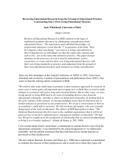 Reviewing Educational Research From the Ground of Educational