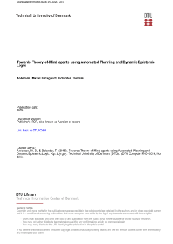 Towards Theory-of-Mind agents using Automated