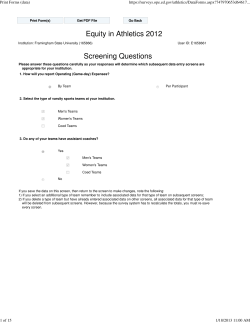 Print Forms (data) - Framingham State University
