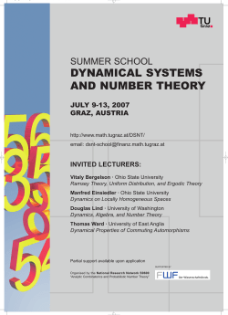 dynamical systems and number theory