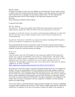 Dear Dr. Zauner: We thank you and the reviewers for your feedback