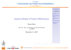 toulouse lectures in economics