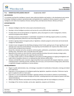 job profile - BC Public Service