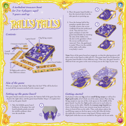 Contents Aim of the game Setting up the game board Getting started