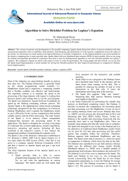 Algorithm to Solve Dirichlet Problem for Laplace`s Equation