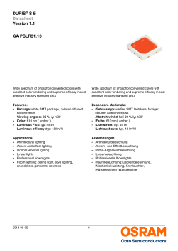 DURIS&reg; S 5 Datasheet Version 1.1 GA PSLR31.13