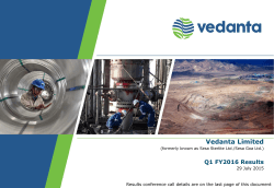 Q1 FY2016 Results Presentation