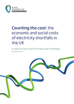 Counting the cost: the economic and social costs of electricity